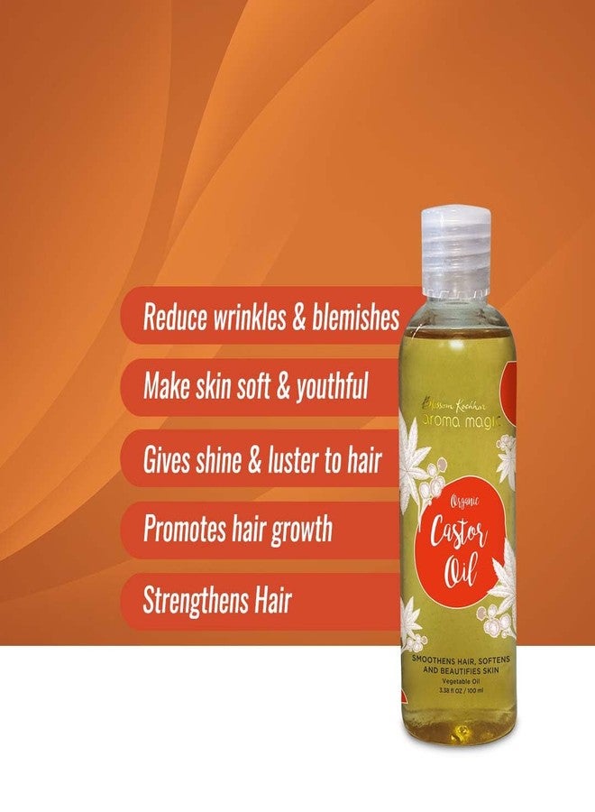 Aroma Magic Organic & Natural Combo | Castor oil- 100ml + Olive Oil- 100 ml | Pack Of 2 - Image 3