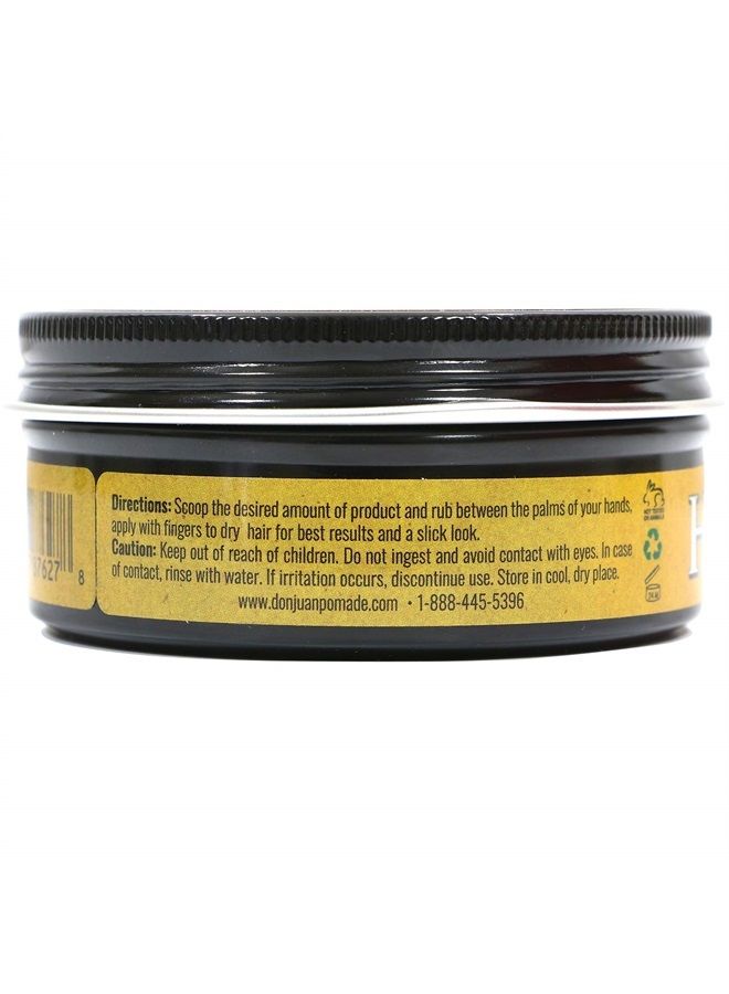 don juan Hair Grease Pomade 4 Ounce Jar | Heavy Hold | High Shine | Wax Based | Citrus Bayrum Scent - Image 5
