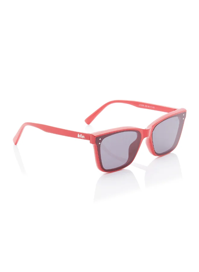 Lee Cooper Pc Sunglasses Red Frame Grey Mirror Lens 62mm  - LC1208C03