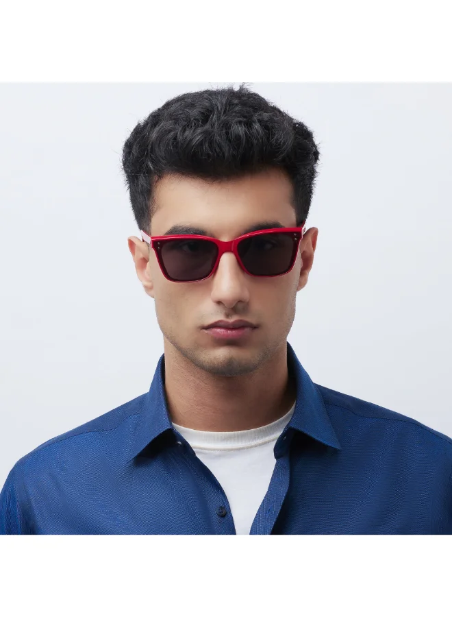 Lee Cooper Pc Sunglasses Red Frame Grey Mirror Lens 62mm  - LC1208C03