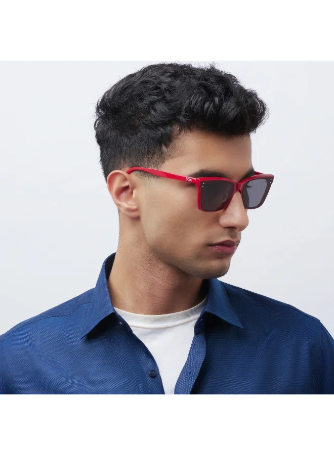 Lee Cooper Pc Sunglasses Red Frame Grey Mirror Lens 62mm  - LC1208C03