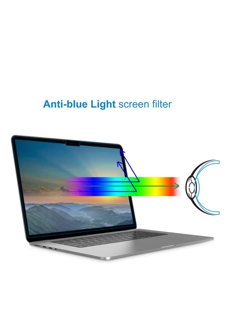 Generic - 1Pack Anti Blue Light Laptop Matte Screen Protector Compatible with MacBook Pro 14 inch M4/M3 /M3 Pro /M3 Max /M2 Pro /M2 Max /M1 Pro /M1 Max Model A2442 A2779 A2992 A2918 Anti Glare & Reduce Eye Strai - Image 1