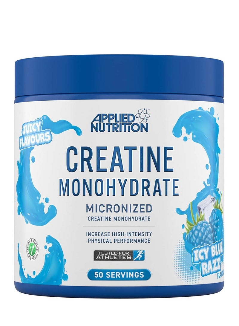 Applied Nutrition Creatine Monohydrate Micronized - 250g Icy Blue Razz – Fast Absorption, Improve Performance, Boost Strength, and Endurance - Image 1