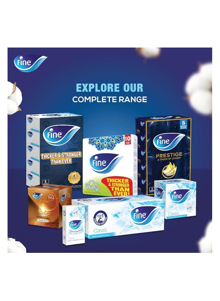 Fine مناديل وجه ناعمة 200 ورقة × 2 طبقة عبوة 10 حماية من الجراثيم - Image 2