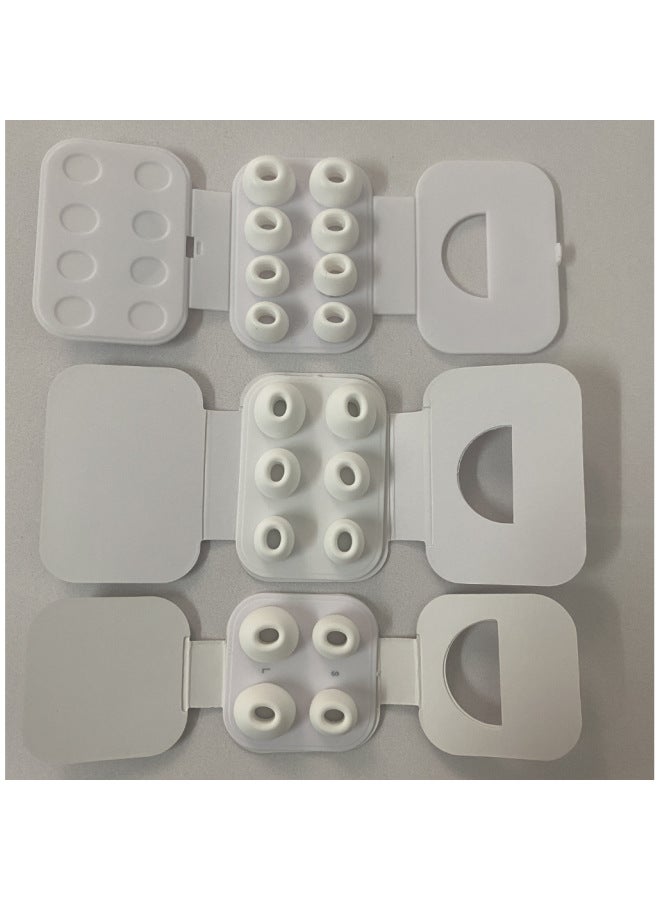 AirPods Pro Ear Cap Silicone Earplug Cap Packaging Box Suit Wholesale-Color:White-Applicable Models:8 Pieces + 8 Cardboard Set - Image 1