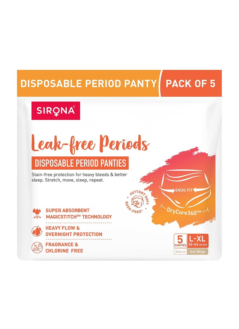 Sirona Disposable Period Panties for Women, L – XL , 360° Sanitary Protection for Heavy Flow - Image 3