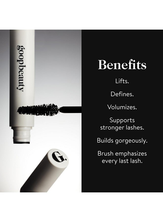 جووب ماسكارا Goop Beauty Featherlash Lifting Serum، ماسكارا لتكثيف الرموش وتطويلها بمكونات مغذية ونظيفة، لون أسود، 0.32 أونصة سائلة - Image 2