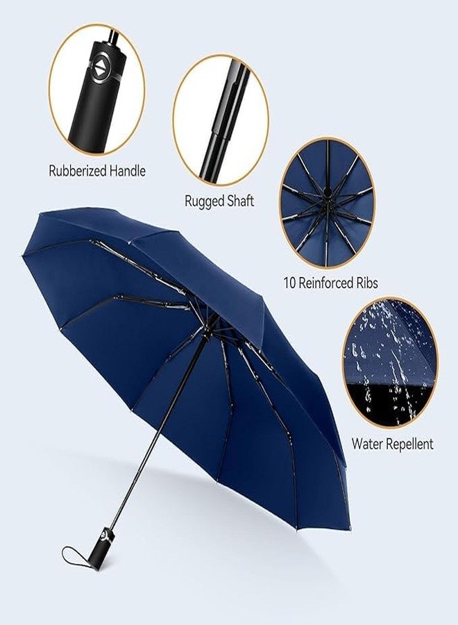 JAGDIV Windproof Umbrella | Wind Resistant Compact Travel Folding Umbrellas - Image 4