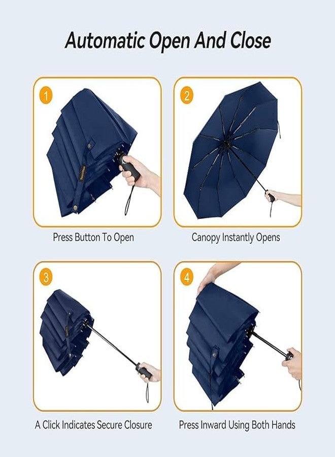 JAGDIV Windproof Umbrella | Wind Resistant Compact Travel Folding Umbrellas - Image 5
