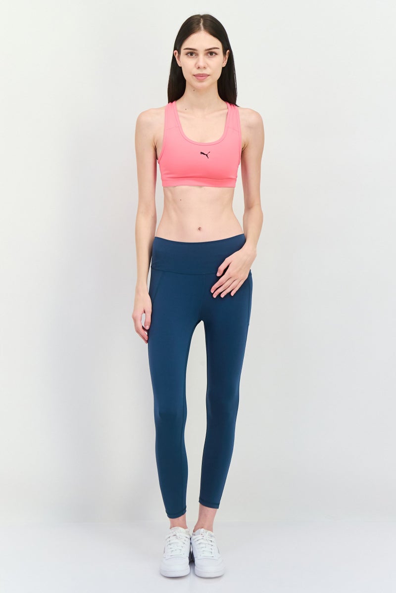 PUMA Women Non Padded Brand Logo Training Sport Bra, Pink - Image 4