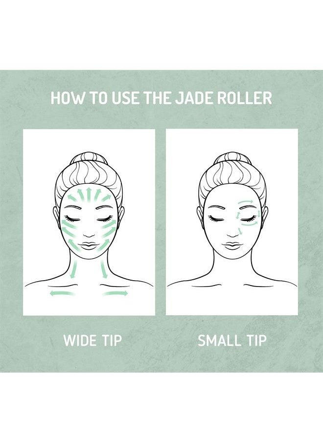 ETHONS - Jade Roller & Gua Sha 2 in 1 For Face - Premium Construction Face Massager - Skin Tightening De-Puff Face Scraper - Anti Aging - Relieves Headache & TMJ [Gift-Ready Packaging] - Image 1
