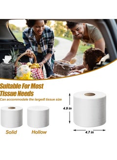 Excefore Camping Toilet Paper Holder, Waterproof Portable and Foldable Roll Paper Case, Proof Roll Storage Bag for Car Bathroom Camping and Hiking  - Image 4