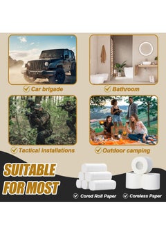 Excefore Camping Toilet Paper Holder, Waterproof Portable and Foldable Roll Paper Case, Proof Roll Storage Bag for Car Bathroom Camping and Hiking  - Image 5