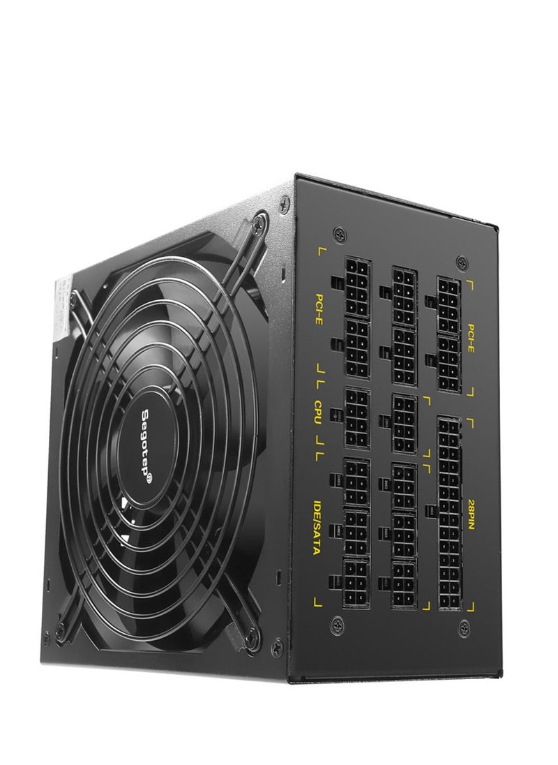 Segotep - Segotep 1250W GP1350G Full Modular ATX PC Computer Mining Power Supply Gaming PSU For AMD Crossfire Active PFC 93.8% Efficiency 80Plus Gold - Image 1