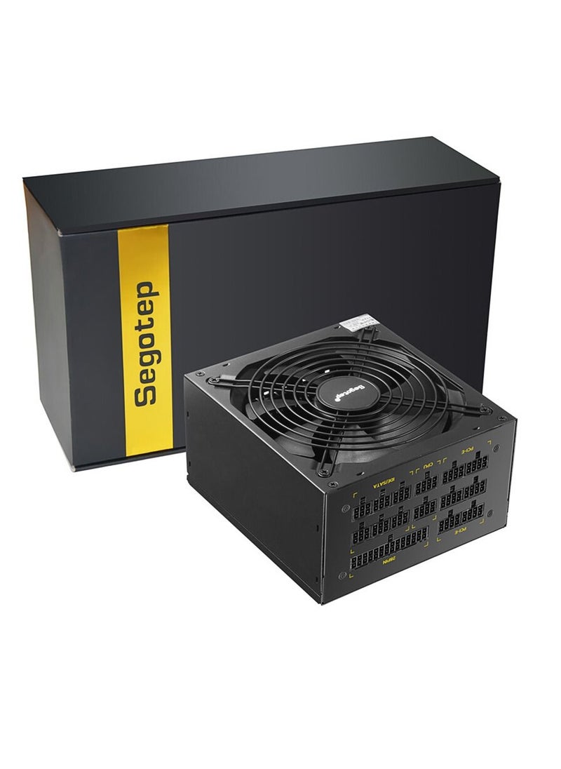 Segotep - Segotep 1250W GP1350G Full Modular ATX PC Computer Mining Power Supply Gaming PSU For AMD Crossfire Active PFC 93.8% Efficiency 80Plus Gold - Image 1