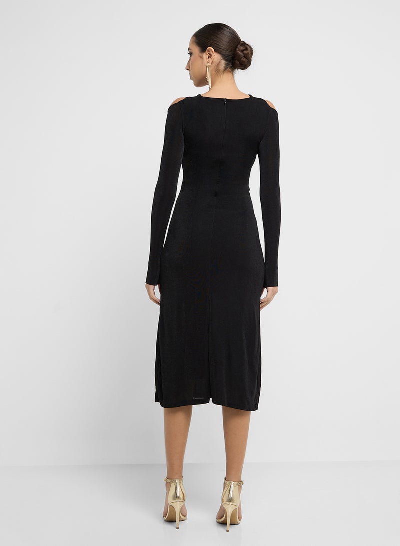 Ginger Twist-Front Midi Dress - Image 2