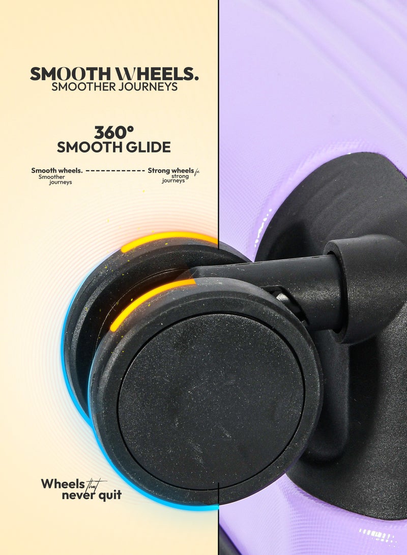 STARLIFE Suitcase Set of 4 PCS ABS Hardside Travel Luggage Bag - Image 5