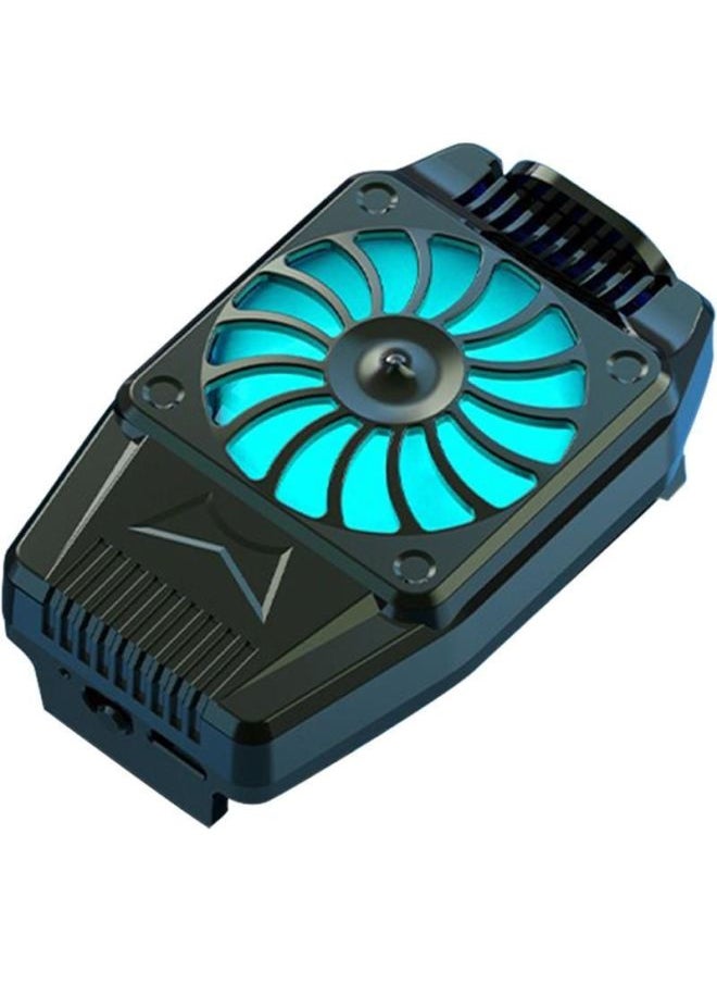 Generic Take A Mountain Tiger H15 Mobile Phone Radiator Fast Physical Cooling Handle Refrigeration Water-cooled Small Fan Liquid Cooling-Color:H15 Silver Power Supply Large Package  - Image 5
