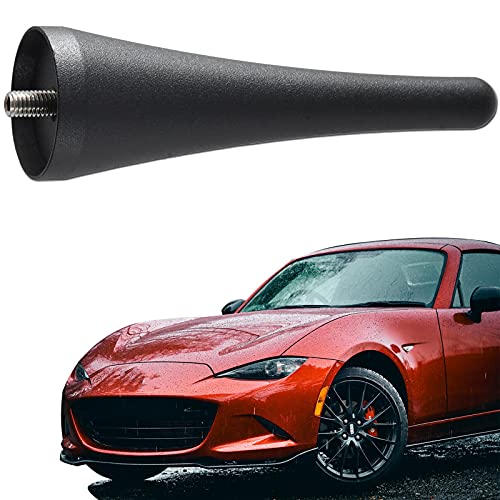 Anina هوائي أنينا بطول 3.8 بوصة لسيارة مازدا مياتا 2006-2022 MX5-ND-NC-RF من سبائك الألمنيوم الهوائي القصير - Image 1