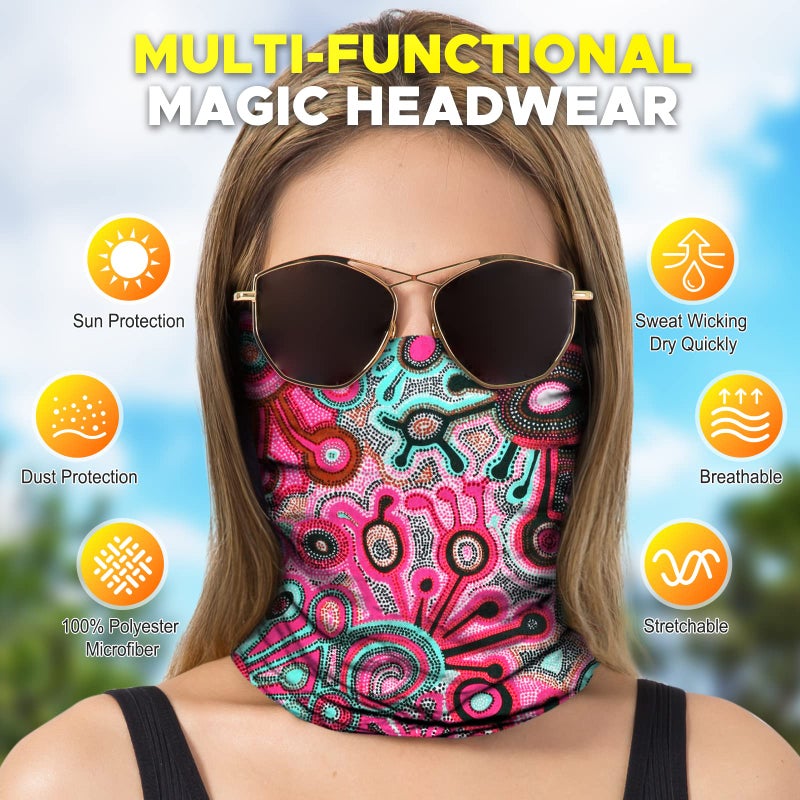 JOEYOUNG Headwear, Bandana, Neck Gaiter Head Wrap Headband Balaclava Magic Scarf - Image 2