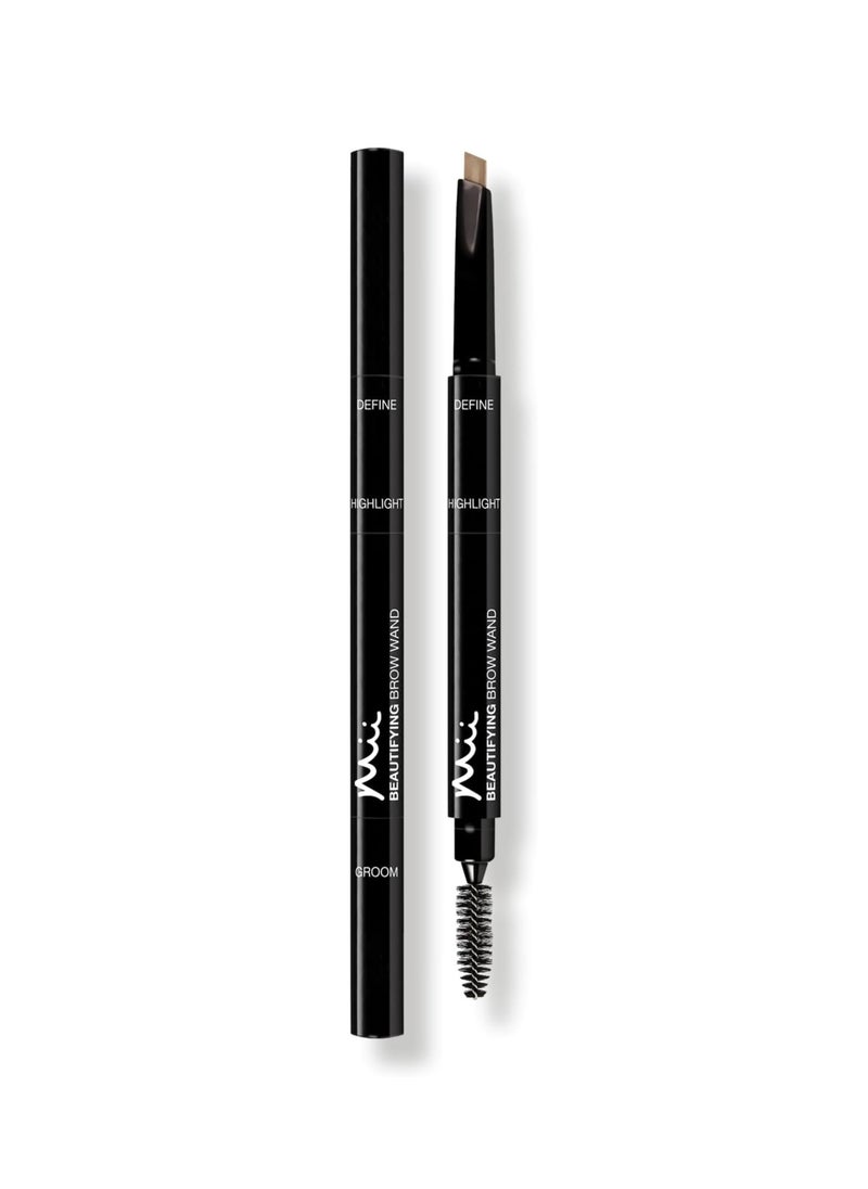 JESSICA - Mii Cosmetics Brow Beautifying Brow Wand 3 in1 Precision Eyebrow Pencil Truly Fair - Image 1