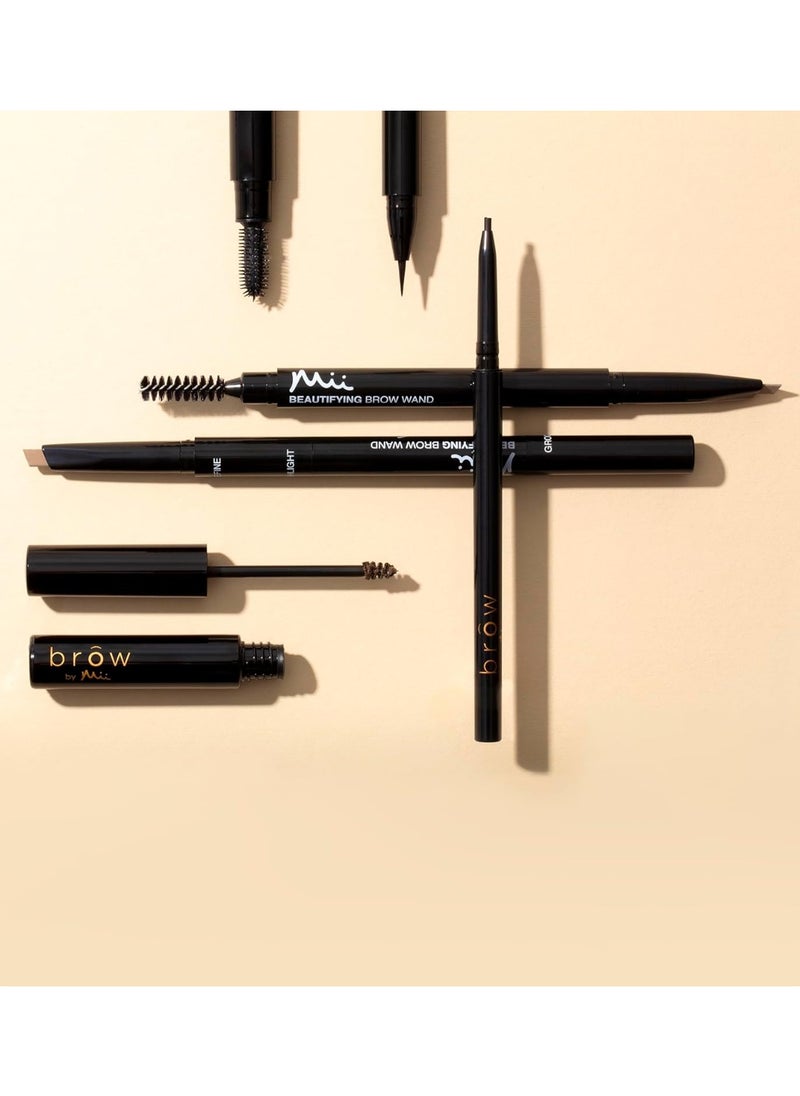 JESSICA - Mii Cosmetics Brow Beautifying Brow Wand 3 in1 Precision Eyebrow Pencil Truly Fair - Image 1