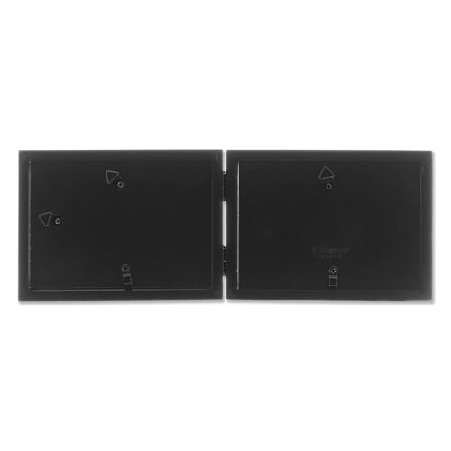 Lawrence Frames 4x6 Hinged Double (Horizontal) Black Wood Picture Frame - Gallery Collection (755564D) - Image 2