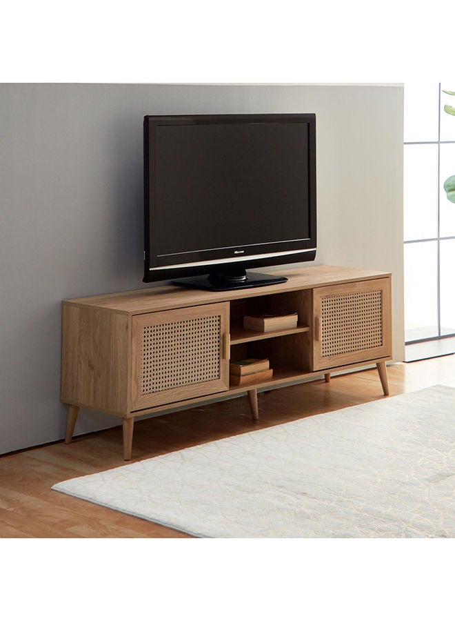 Home Box Nordic Rattan TV Unit For TVs Up To 70 inches 40x55x160 cm  - Image 1