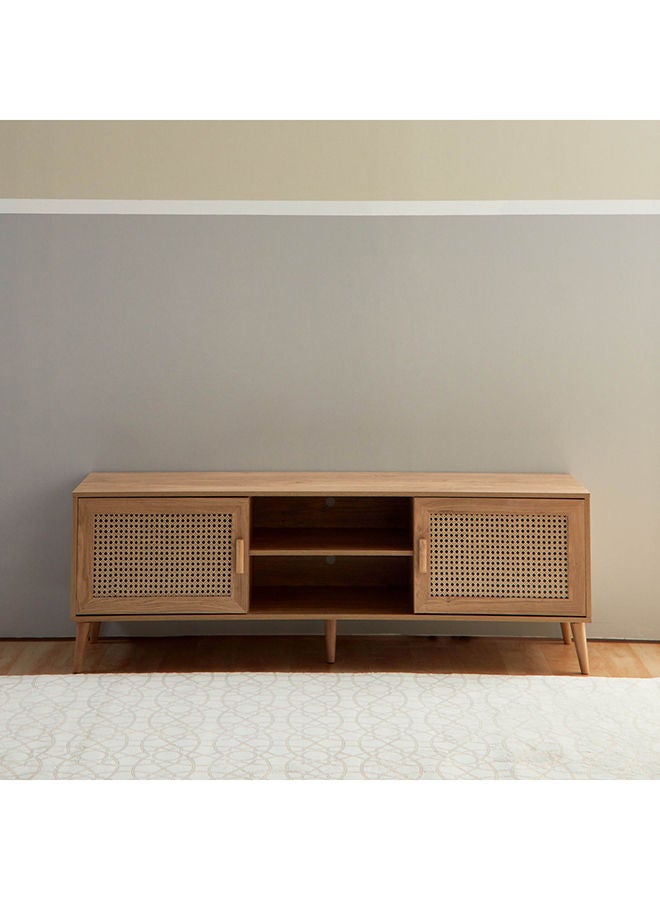 Home Box Nordic Rattan TV Unit For TVs Up To 70 inches 40x55x160 cm  - Image 2