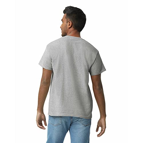 Gildan Mens Heavy Cotton T-Shirt, Style G5000, Multipack T Shirt, Sport Grey (3-Pack), Large US - Image 4