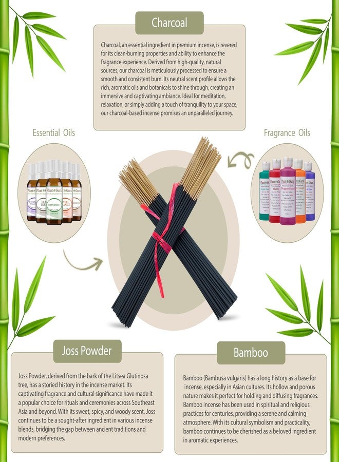 بلانت جورو أعواد بخور الليمون الغريبة 11 بوصة - عبوة واحدة تحتوي على 45 إلى 50 عودًا - رائحة طبيعية تدوم طويلًا وتحترق لمدة 45 إلى 60 دقيقة. - Image 3