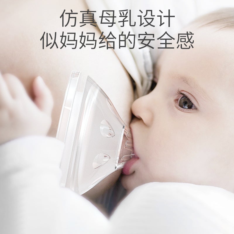 Baby Glass Feeding Bottle Newborn Wide Diameter Pacifier With Straw Silicone Anti-Fall Cover Baby Feeding And Weaning Artifact - Image 5