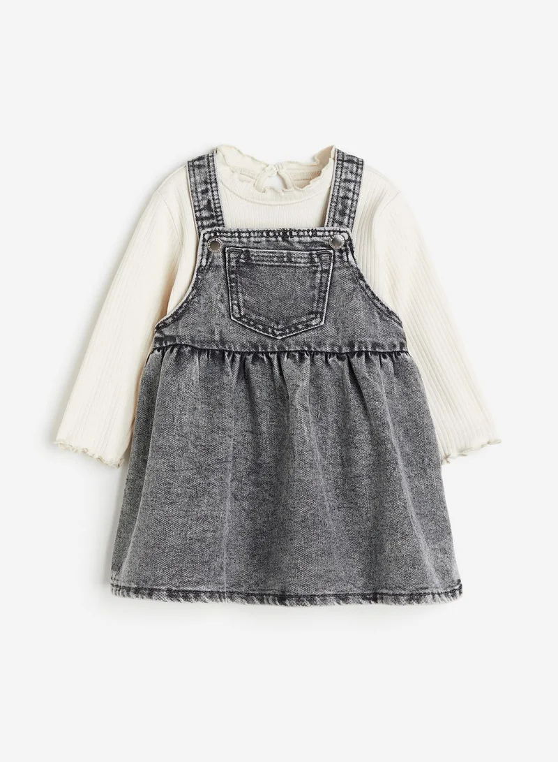 H&M Kids 2 Piece Top And Dress Set