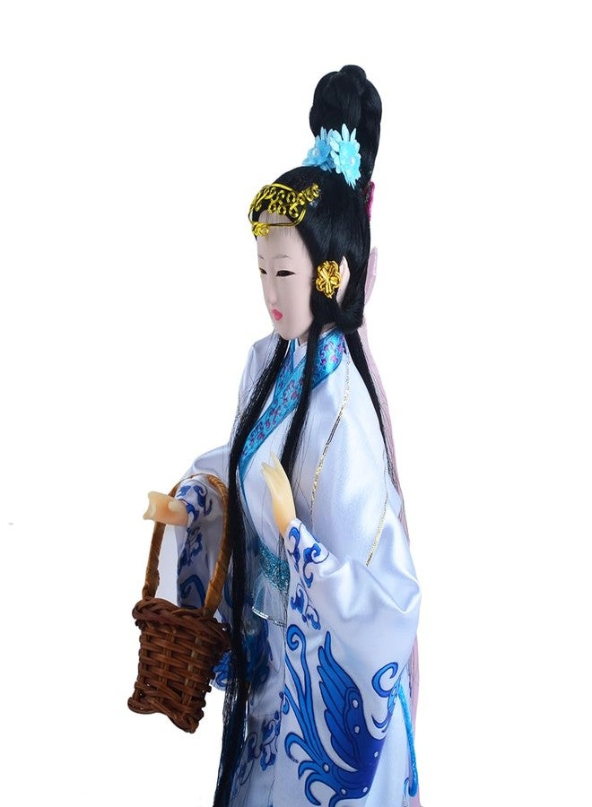 NW 12 Inch Chinese Traditional Handicraft Silk Figurine Collectible Chinese Ancient Character Ornaments for Home Decoration(1805-W) - Image 4