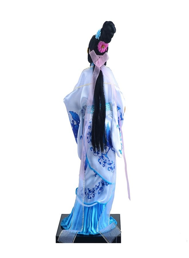 NW 12 Inch Chinese Traditional Handicraft Silk Figurine Collectible Chinese Ancient Character Ornaments for Home Decoration(1805-W) - Image 5