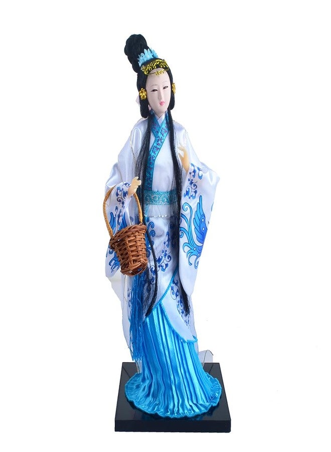 NW 12 Inch Chinese Traditional Handicraft Silk Figurine Collectible Chinese Ancient Character Ornaments for Home Decoration(1805-W) - Image 1