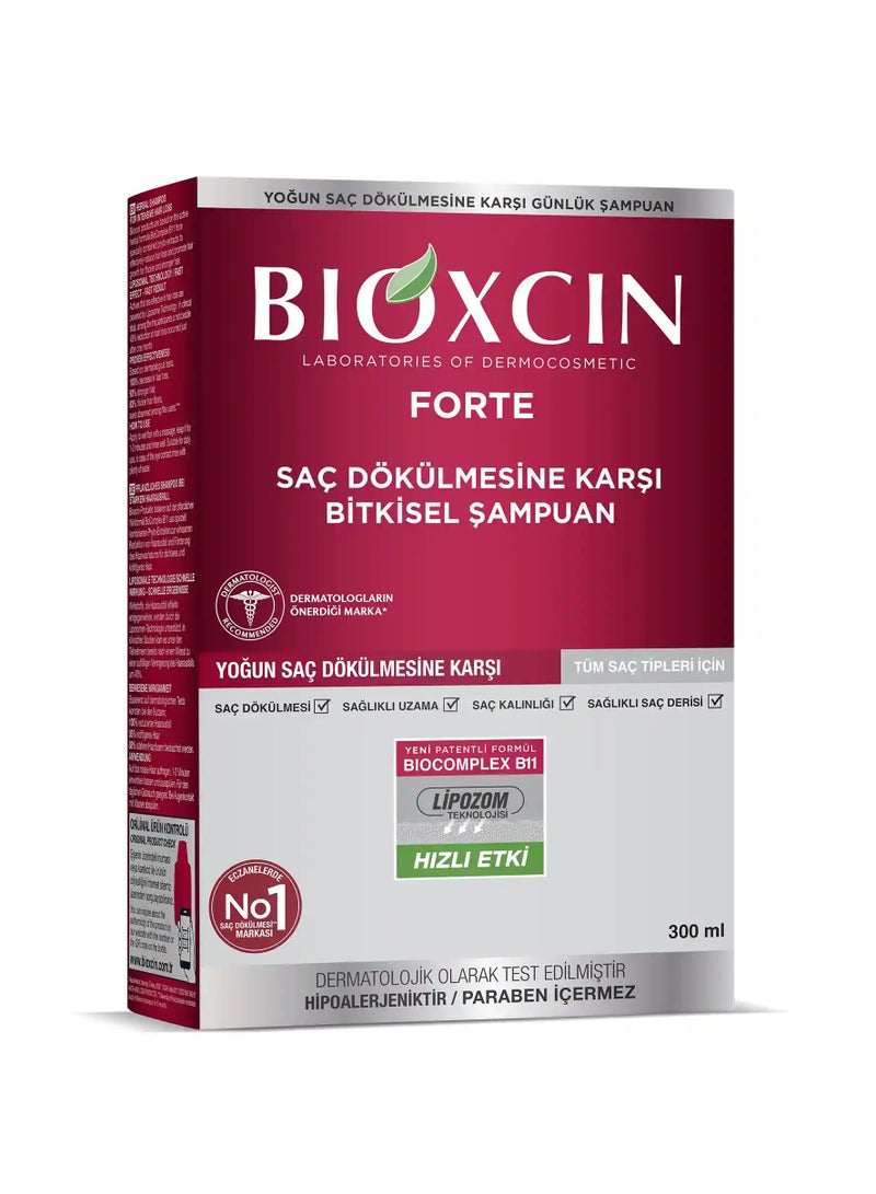 BIOXCIN FORTE SHAMPOO FOR INTENSIVE HAIR LOSS 300ML - Image 3