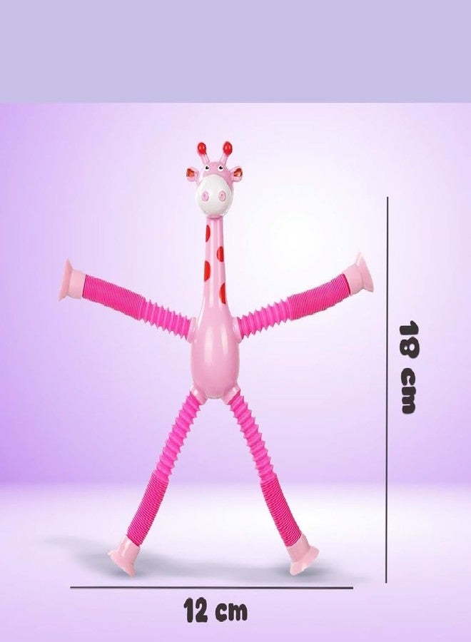 Shopinum Telescopic Suction Cup Stretchable Giraffe Interactive Toy (Pack of 2) - Image 4
