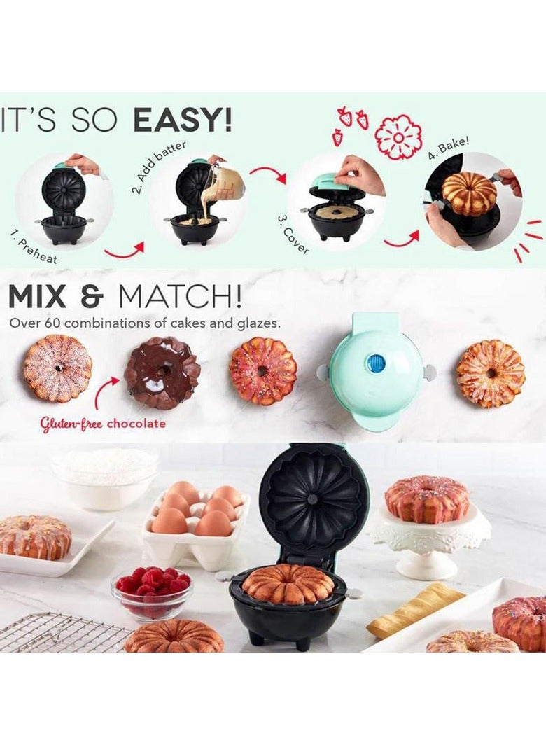 Mini Cake Machine for Personal Cake Waffles, Easy-to-Clean Surface, Compact Design, Perfect for Quick Snacks and Breakfast Treats  - Image 2