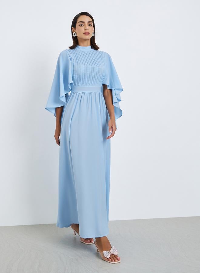 Styli Women Pintuck Yoke Maxi Dress - Image 3