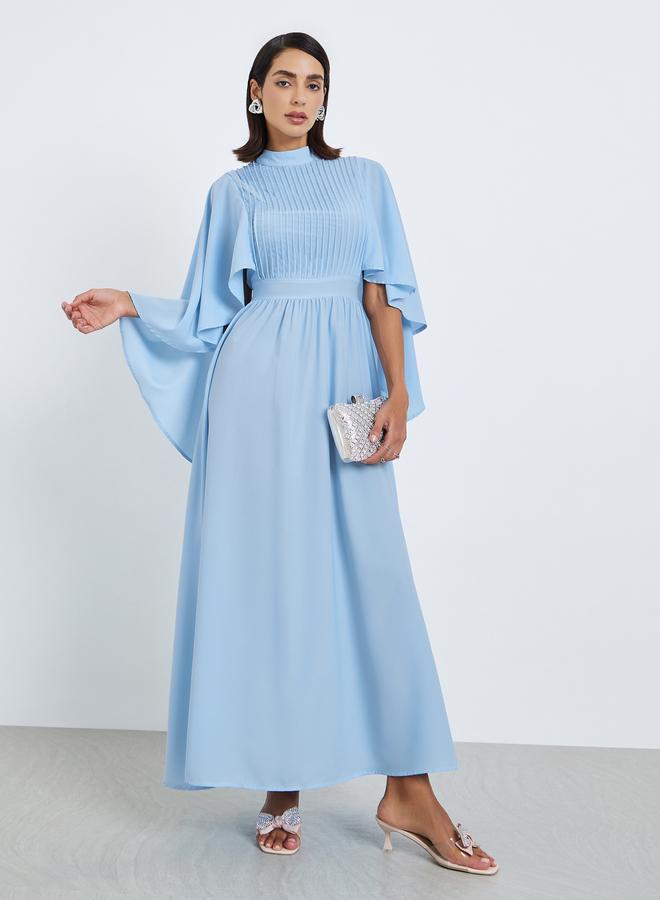 Styli Women Pintuck Yoke Maxi Dress - Image 1