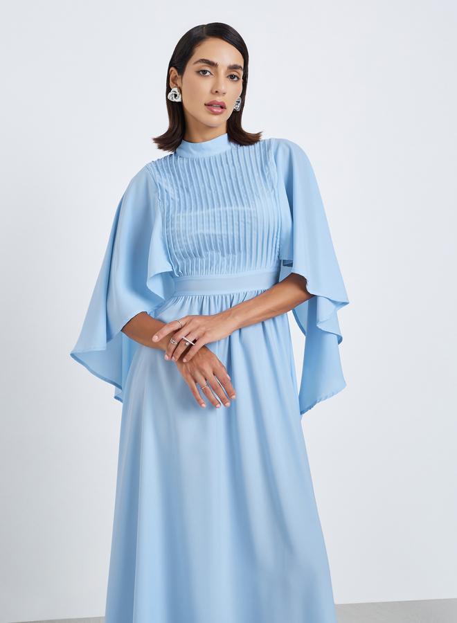 Styli Women Pintuck Yoke Maxi Dress - Image 2