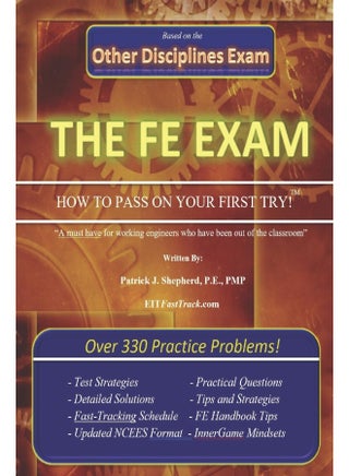 The EIT/FE Exam "HOW TO PASS ON YOUR FIRST TRY": FastTrack: Over 330 Practice Problems! - pzsku/Z3A98346998ED8320867CZ/45/_/1737870626/2239513b-8dbe-4bc4-a1c3-9cf1aa5d668c