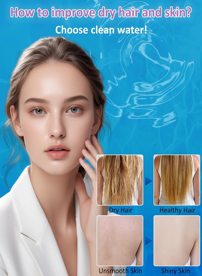 Luxsego فلتر رأس الدش لوكسغو للمياه العسرة - بديل مع 4 قطع من فلتر القطن PP و KDF55 لإزالة الكلور والمواد الضارة - مثالي لمجموعة رأس الدش المفلترة بالميكروبابل لوكسغو - Image 5