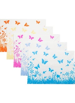 Bigpoint Snap File Butterfly Patterned A4 Pink 12-Ply Bag  - Image 2