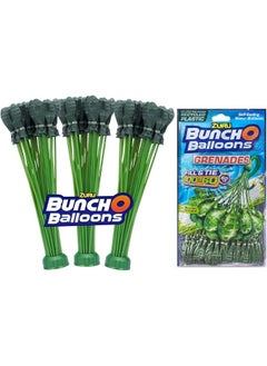 Bunch O Balloons Bunch O Balloons 100 Grenade Rapid-Filling Self-Sealing Water Balloons by ZURU, (Model: 56112Q), Green  - Image 4