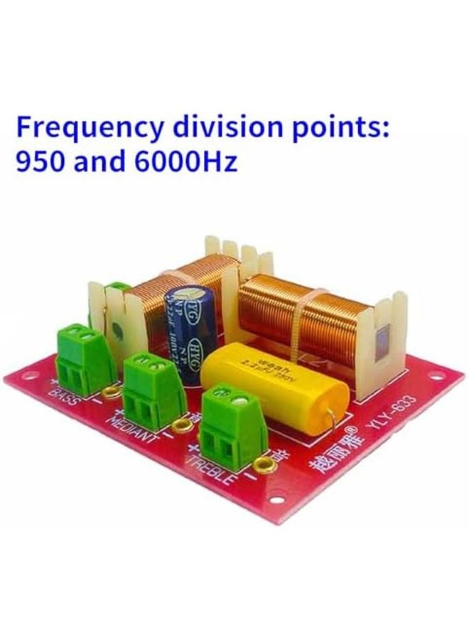 200W Subwoofer Crossover Filter Triple Midrange Bass Frequency Divider High Fidelity - Image 5