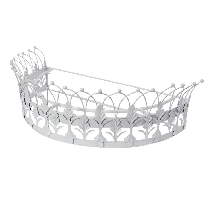 Creative CoOp Decorative Metal Curtain or Canopy Crown
