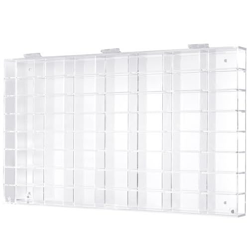 DisplayGifts Hot 56 Compartment 1/64 Scale Toy Cars Wheels Matchbox Display Case Stand Wall Diecast Model Car Cabinet w/Door -AHW64-56 - Image 2
