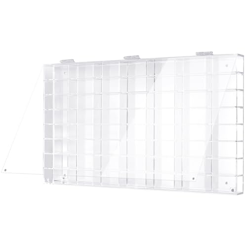 DisplayGifts Hot 56 Compartment 1/64 Scale Toy Cars Wheels Matchbox Display Case Stand Wall Diecast Model Car Cabinet w/Door -AHW64-56 - Image 3